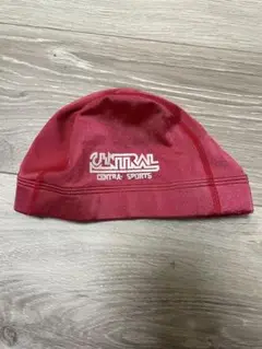 CENTRAL SPORTS 水泳帽 赤