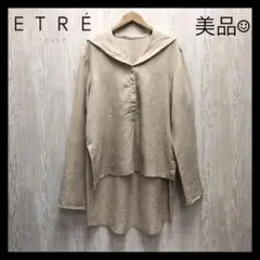 ■美品 エトレトウキョウ シャツ 麻 レディース ライトベージュ ★37138