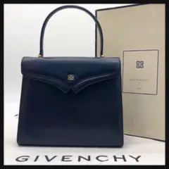 【美品・箱付き】GIVENCHY ジバンシー ロゴ金具 ハンドバッグ