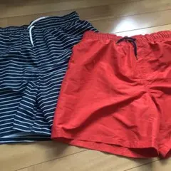 H&M サーフパンツ 170cm ストライプ・赤