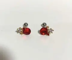凛 ボディピアス レッド 星 16G 2個セット