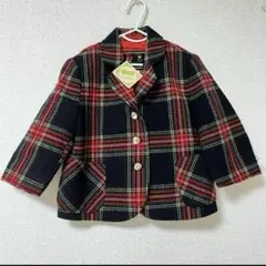 新品タグ付き　アウター　ジャケット　100cm キッズ　チェック柄