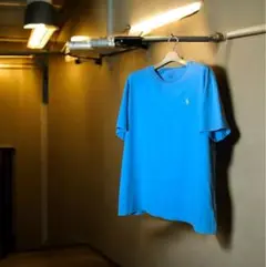 Polo Ralph Lauren シングルステッチ ライトブルー水色 Tシャツ