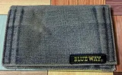 ★48時間以内に発送★BLUEWAY ブルーウェイ デニム財布