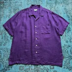 80s 90s "BREAKWATER" wide linen shirt