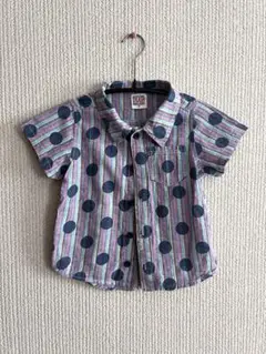 子供服　ドットシャツ　90