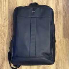 美品 タケオキクチ ビジネスリュック バックパック レザー 黒 A4 2way