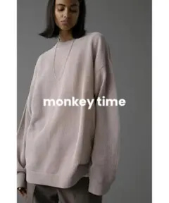 ＜monkey time＞ COTTON MESH MOCK NECK