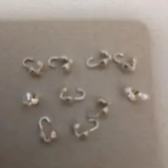 シルバー フックネックレス用金具 16個セット