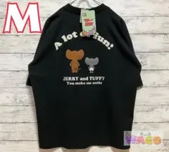 トムとジェリー　メンズ　Tシャツ　タフィー　刺繍　衣類　アニメ　M