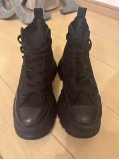 Converse All Star ブラック厚底ハイカットスニーカー