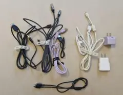 USBケーブル8本と充電器2個セット