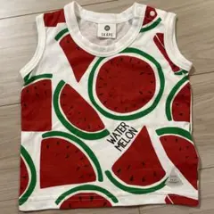 【未使用】SKAPE スイカ柄 ベビータンクトップ 80cm