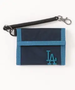 MLB LA ドジャース 二つ折り 財布 ウォレット ネイビー×ブルー 大谷翔平