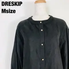 DRESKIP ドレスキップ　長袖　シャツ　ブラウス　スウェード調　E2