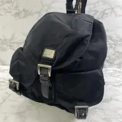 MARY QUANT マリークワント ナイロン ミニリュックサック 黒(ブラック