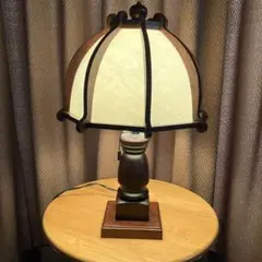 ★早い者勝ち♪木製民芸ランプ、和風テーブルランプ卓上ランプ民芸家具 /昭和レトロ
