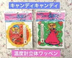 【未開封】キャンディキャンディ　立体ワッペン　温度計　2個セット