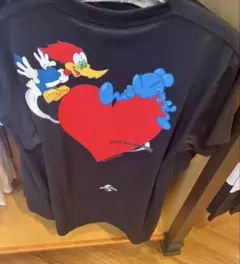 USJ 限定　ウッディウッドペッカー　Tシャツ 　ブラック　L