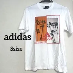 adidas 美品 Tシャツ プリント 半袖 夏 海
