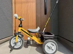【土日限定SALE】HUMMER 三輪車 自転車 ハマー 手押し棒付き ハマー トライサイクル3 子供三輪車 FD-TZ イエロー ハンドル