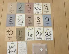 月齢カードセット 16枚（マンスリーカード）