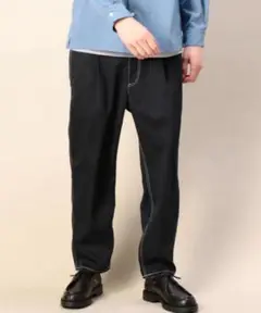ユナイテッドアローズ ストレートパンツ ステッチデザイン カジュアル シンプル