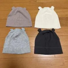 耳付きベビー帽子4点セット