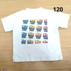 Leeバックプリント シンプルロゴ　 Tシャツ　120