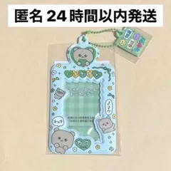 チェゴシム チャーム付きフォトキーホルダー グリーン トレカケース