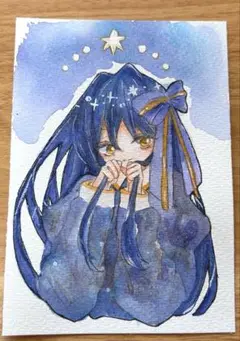 【オリジナル】アナログイラスト原画A 水彩