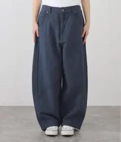 ジャーナルスタンダードラックス★ネイビー　CLツイルワーク5PKパンツ美品