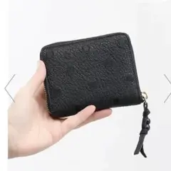 perche ペルケ ブラック ドット ミニウォレット