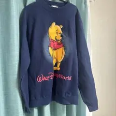 Walt Disney プー スウェット M ネイビーmade inUSA