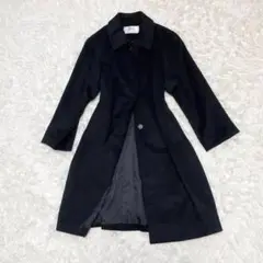 462【極美品】高級 ラベルダ ロングコート カシミヤ100% 黒 11AR