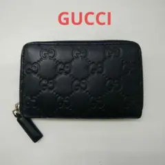 KC19 グッチ 極美品 グッチシマ ジッピーコインパース コインケース GG柄