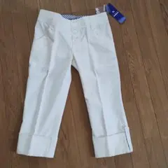 バーバリーブルーレーベル☆ホワイト クロップドパンツ 新品　36