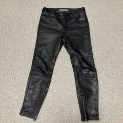 ブラックレザーパンツ　blackmeans サイズ4