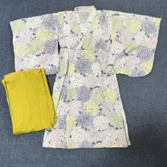 petit main 花柄 浴衣 110cm