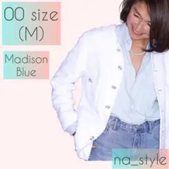 マディソンブルー ノーカラージャケット ツィード