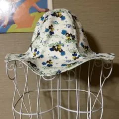 昭和レトロ チューリップハット わんこ＆お花柄 ヴィンテージ 古着 未使用
