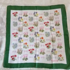 グッチ　ハンカチ　綿　コットン　レア　花柄　フローラル　GUCCI　3枚セット 楽天市場】グッチ ハンカチ 花柄 GG ロゴ シルク100％ 703763