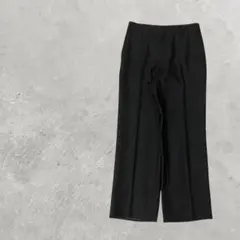 【シルエット美×万能】 テーパードスラックスパンツブラック メンズM相当