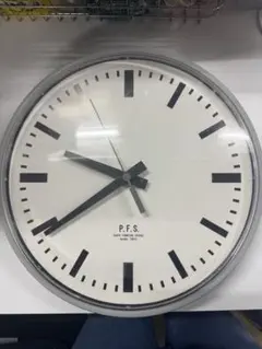 【極美品】パシフィックファニチャー 掛時計 グレー 極美品】パシフィックファニチャー 掛時計 グレー