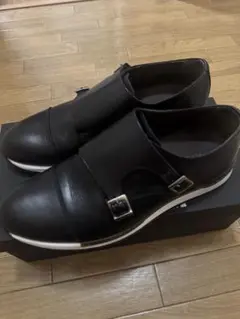 BARNEYS NEWYORK ダブルモンク　スニーカー　革靴　41サイズ