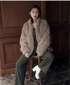 MINAMI TANAKA×CLANE CURL FUR SHORT COAT