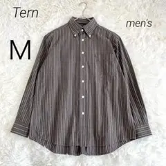 ターン Tern シャツ カラーシャツ ボタンダウン ストライプ メンズ M