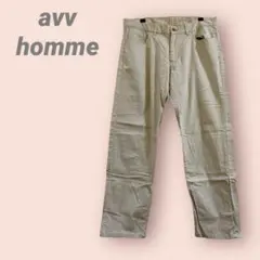 avv homme カジュアルパンツ　ベージュ　ゆったり　綿　レディース/L