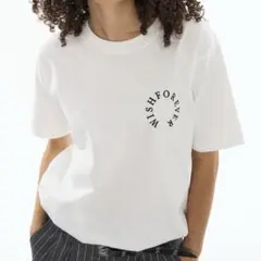 完売品 WISH FOR EVERドローコードサークルステッチTシャツ Mサイズ