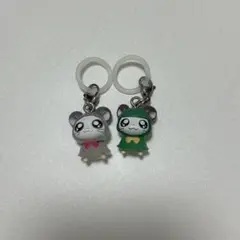 とっとこハム太郎 ストラップ めじるしチャーム　パンダくん　かぶるくん